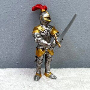 Schleich Knight with Big Sword Silver Gold 2003 World of Knights Figure